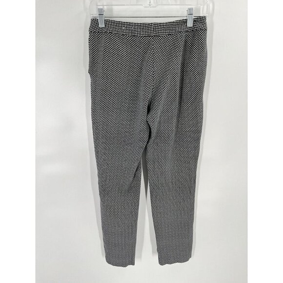 J McLaughlin Catalina Cloth Blue Print Straight Leg Pants Sz 2 - Picture 6 of 7